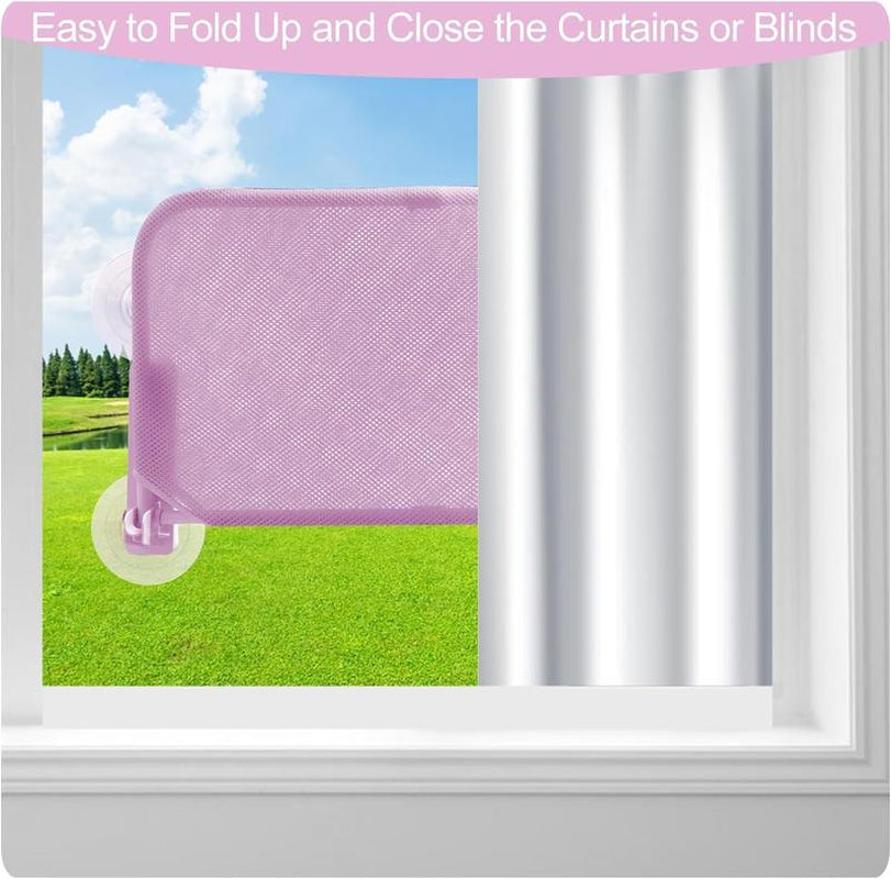 Asfrost Foldable Cat Window Perch, Cordless Cat Window Hammock Cat Window Bed for Indoor Cats Inside, Large Cats Window Seat Window Sill Cat Perch, Strong Suction Cup & Sturdy Metal Frame & Breathable Mat Cat Window