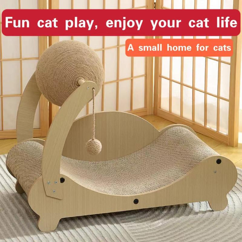 Cat Scratching Board Does Not Drop Paper Scraps Cat Scratching Board Cat Bed Integrated Claw Grinding Board Cat Chair Toy