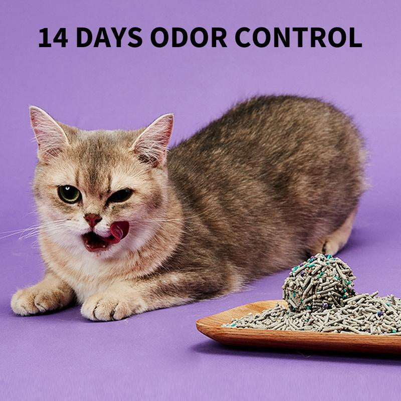 PETKIT 5-In-1 Mixed Cat Litter - Odorless Universal Clumping Litter with Rapid Clumping & Dust-Free Formula for Automatic Smart Cat Litter Box
