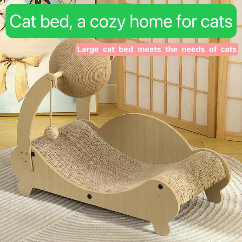 Cat Scratching Board Does Not Drop Paper Scraps Cat Scratching Board Cat Bed Integrated Claw Grinding Board Cat Chair Toy