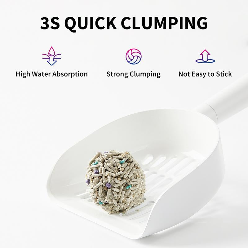 PETKIT 5-In-1 Mixed Cat Litter - Odorless Universal Clumping Litter with Rapid Clumping & Dust-Free Formula for Automatic Smart Cat Litter Box
