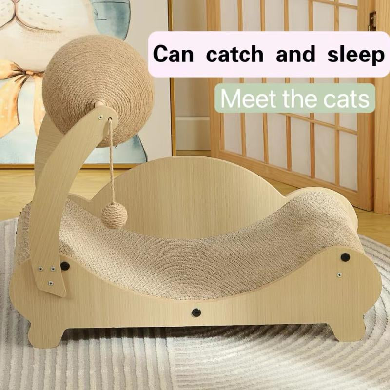Cat Scratching Board Does Not Drop Paper Scraps Cat Scratching Board Cat Bed Integrated Claw Grinding Board Cat Chair Toy