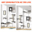 [Dealsforyoudays] 5-Piece Wall Mounted Cat Climbing Set – Soft House, Cat Scratching Board, Cat Tree, Cat Hammock & Cat Juamping Platform[Fathersdaygift]