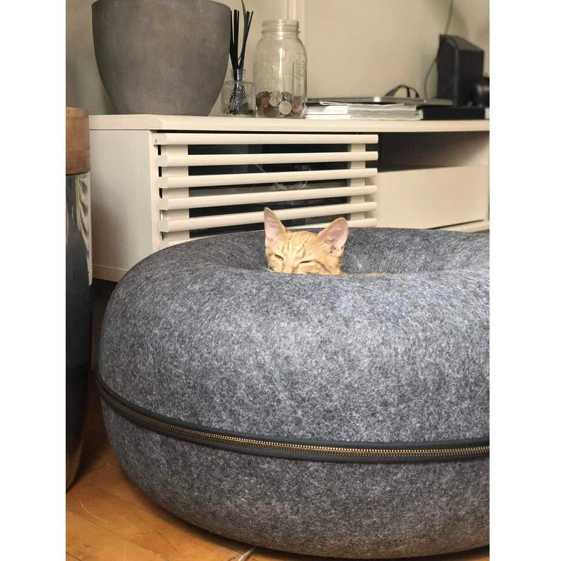 Donut! Cat Hideaway Cave for Privacy, Comfort, and Playtime Cat Tunnel