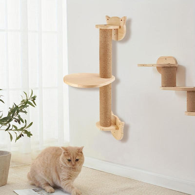 Wooden DIY Cat Scratching Post, Cat Climbing Frame for Indoor Cat, Cat Furniture Cat Supplies