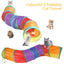 Cat Toys Set - 22Pcs Interactive Cat Toys for Kittens & Indoor Cats with Rainbow Tunnel, Feather Teaser Wand, Sisal Mice, Bell Balls & Crinkle Balls