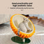 Durian Shape Cat Scratching Bed - Cute and Sturdy 3-In-1 Cat House - Comfortable Sisal Rope Scratching Board for Claw Care and Resting