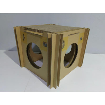 Mister the Cat’S Snarky Pets Cat House – Extra Large Cardboard Cat Cave & Scratcher for Big Cats a Cat House That Fits CHONKY Cats!