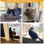 Asfrost Foldable Cat Window Perch, Cordless Cat Window Hammock Cat Window Bed for Indoor Cats Inside, Large Cats Window Seat Window Sill Cat Perch, Strong Suction Cup & Sturdy Metal Frame & Breathable Mat Cat Window