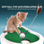 8-In-1 Cat Golf Table Set: Cat Tree Tower with Scratching Post, Catnip Pillows, Feather Wand, Feeder & Furniture for Indoor Cat Scratching Ramp