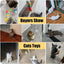 5 PCS Interchangeable Teaser Wand Cat Toy, Hanging Cat Feather Toys, Telescopic Interactive Cat Toys for Indoor Cats