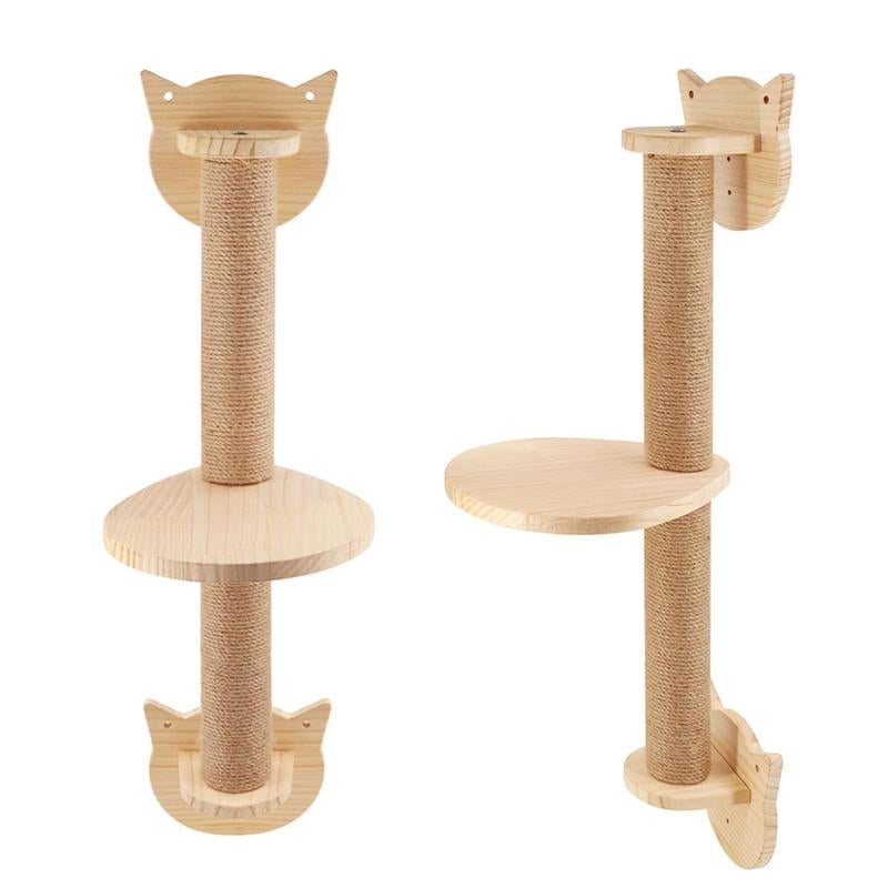 Wooden DIY Cat Scratching Post, Cat Climbing Frame for Indoor Cat, Cat Furniture Cat Supplies