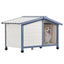 Petsfit Dog House, PVC Roof Dog House for Small Medium Large Dogs,Durable Dog House with Easy Clean and Assemble,White