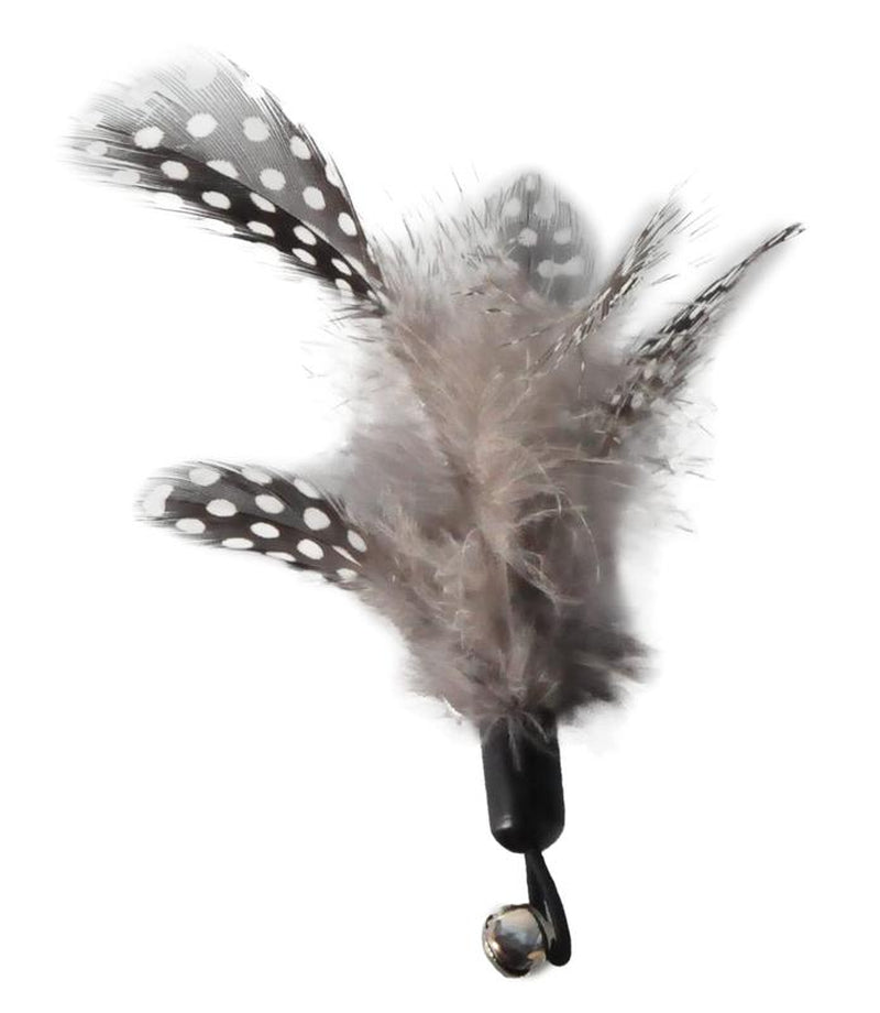 Chemical-Free Dyeing Cat Feather Toys for Indoor Cats - Include Cat Wand and Natural Feather Refills