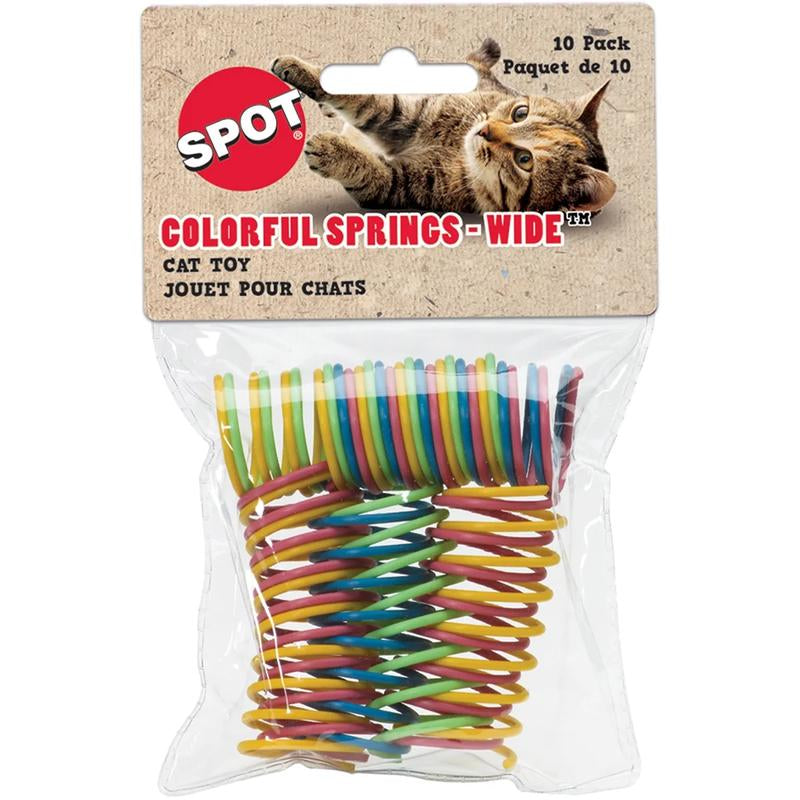 (2 Pack) Spot Wide Colorful Springs Cat Toy Ethical Cat
