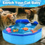 Cat Pool Toy with Fish-Water Cat Toys, Portable Cat Pool Toy, Cat Water Toys for Bored Indoor Cats, Interactive Cat Toys for Indoor Cats for Endless Self Play