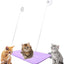 Cat Window Perch Purple Hammock Seat, Large Cat Purple Hammocks Bed for Indoor Cats Resting Seat Safety, Heavy Duty Suction Cups