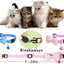 16 PCS Cute Cat Collar with Bells Kitten Collars for Girls Pink Cat Collar Breakaway Cat Collars for Girl Cats Small Kitten Collar with Bell Boy Pet Collar for Cats Kitten Supplies Flower Cat Collar