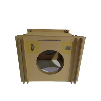 Mister the Cat’S Snarky Pets Cat House – Extra Large Cardboard Cat Cave & Scratcher for Big Cats a Cat House That Fits CHONKY Cats!