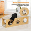 Multi-Hole Fun Cat Tunnel with Scratching Board and Game Pom Pom Cat Tunnel House, Interactive Cat Scratching House, Self-Improvement Drilling Hole Teaser, Must-Have for Multi-Cat Families
