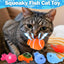 Cat Pool Toy with Fish-Water Cat Toys, Portable Cat Pool Toy, Cat Water Toys for Bored Indoor Cats, Interactive Cat Toys for Indoor Cats for Endless Self Play