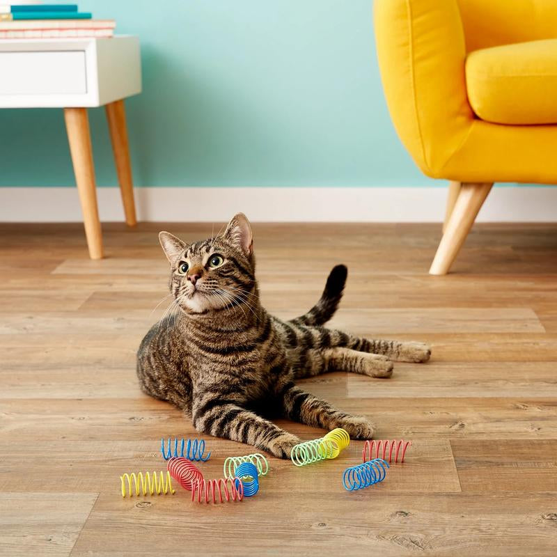 (2 Pack) Spot Wide Colorful Springs Cat Toy Ethical Cat