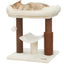 Christmas Cat Gift Cat Tree Tower, Cat Scratching Post for Indoor Cats, Featuring with Super Cozy Perch, Cat Self Groomer and Interactive Dangling Ball Great for Kittens, Elderly Cats, Adult Cats, Small Space