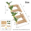 2 Packs Cat Wall Steps Cat Steps for Wall Cat Stairs for Wall Cat Shelves Wall Mounted Cat Climbing Stairs Shelf with Jute Scratching and Leaf Cat Wall Furniture Cat Ladder for Wall Cat Wall Stairs L