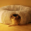 Warm and Cozy Cat Tunnel - Foldable, Plush, with Tunnel, Ideal for Cats, Soft and Comfortable Design