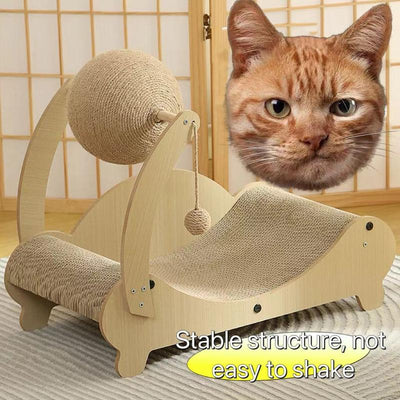 Cat Scratching Board Does Not Drop Paper Scraps Cat Scratching Board Cat Bed Integrated Claw Grinding Board Cat Chair Toy
