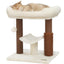 Christmas Cat Gift Cat Tree Tower, Cat Scratching Post for Indoor Cats, Featuring with Super Cozy Perch, Cat Self Groomer and Interactive Dangling Ball Great for Kittens, Elderly Cats, Adult Cats, Small Space