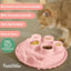 Puzzle Feeder Cat Slow Feeder, IQ Training & Mental Stimulating, Silicone Bowl for Indoor Cats, Multicoloured, Dishwasher Safe