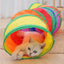 Warm and Cozy Cat Tunnel - Foldable, Plush, with Tunnel, Ideal for Cats, Soft and Comfortable Design